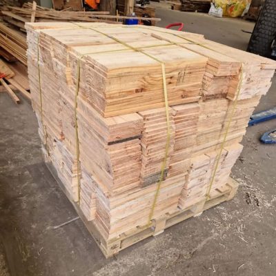 Pallet of larch shingles